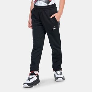 Jordan Kids Black therma fit Sweatpants with White Logo